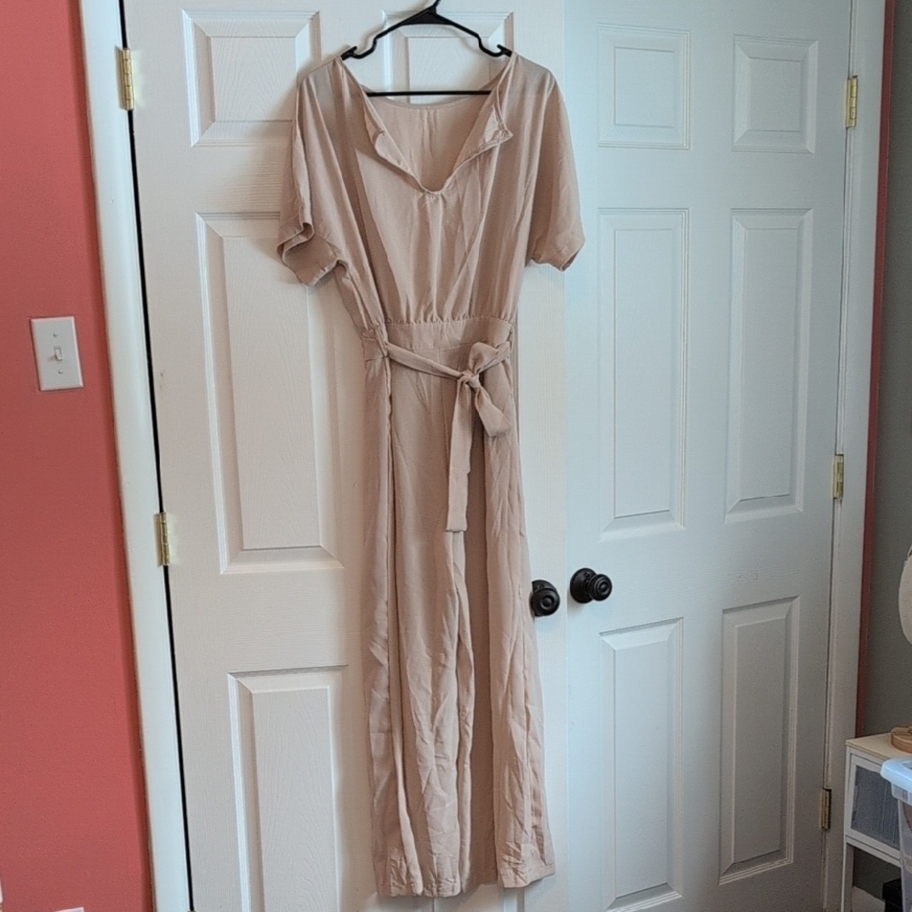 Kara and Kate Soft Beige Jumpsuit